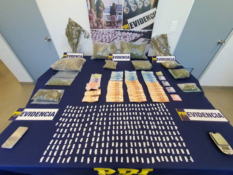 PDI detiene a seis sujetos por microtráfico de drogas en Longaví y Colbún
